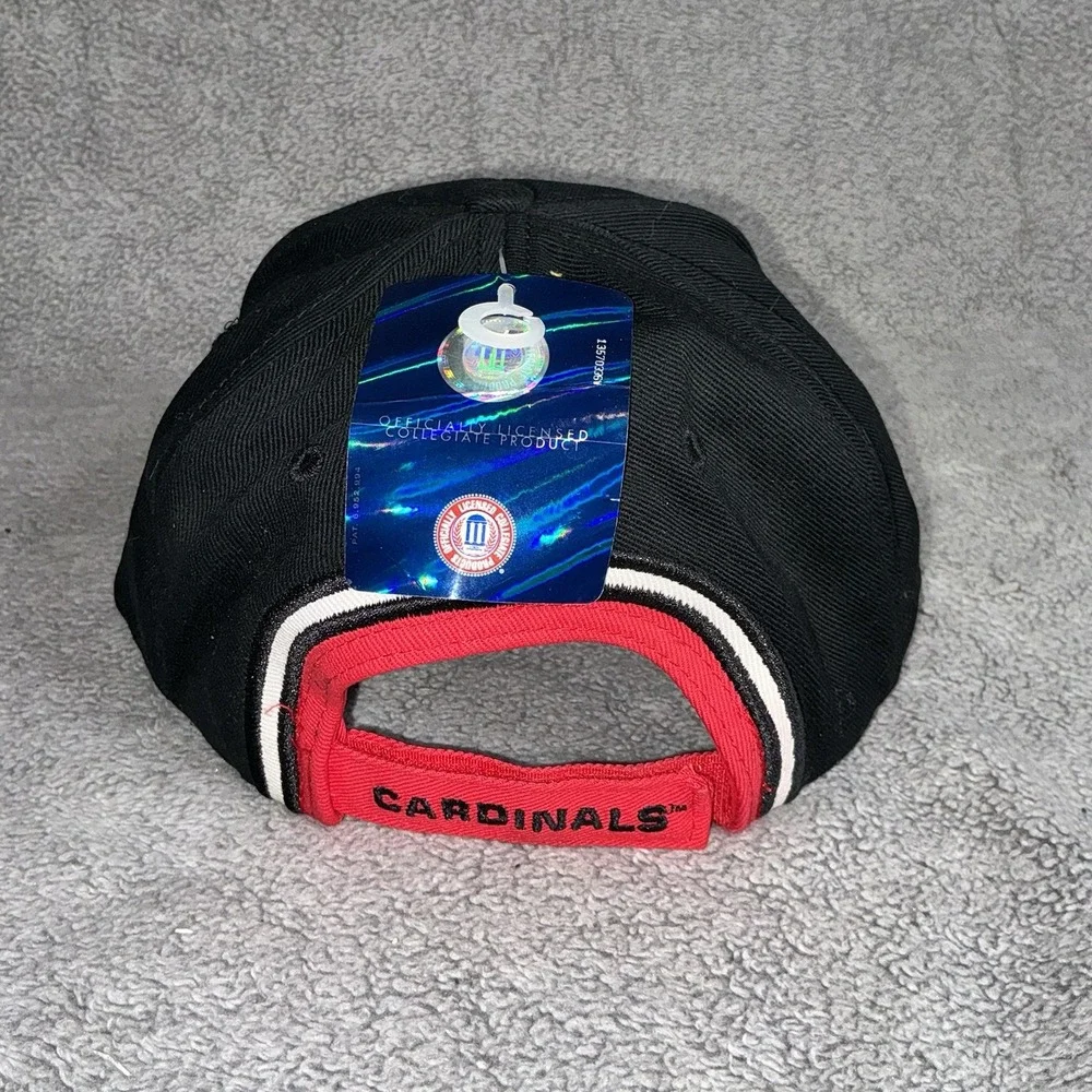 Louisville Cardinals Team Colors Strap Back Cap Hat with‎ Embroidered Logo